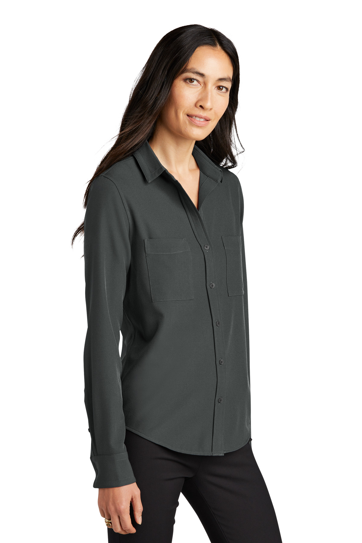 Mercer+Mettle Women's Stretch Crepe Long Sleeve Camp MM2013 39