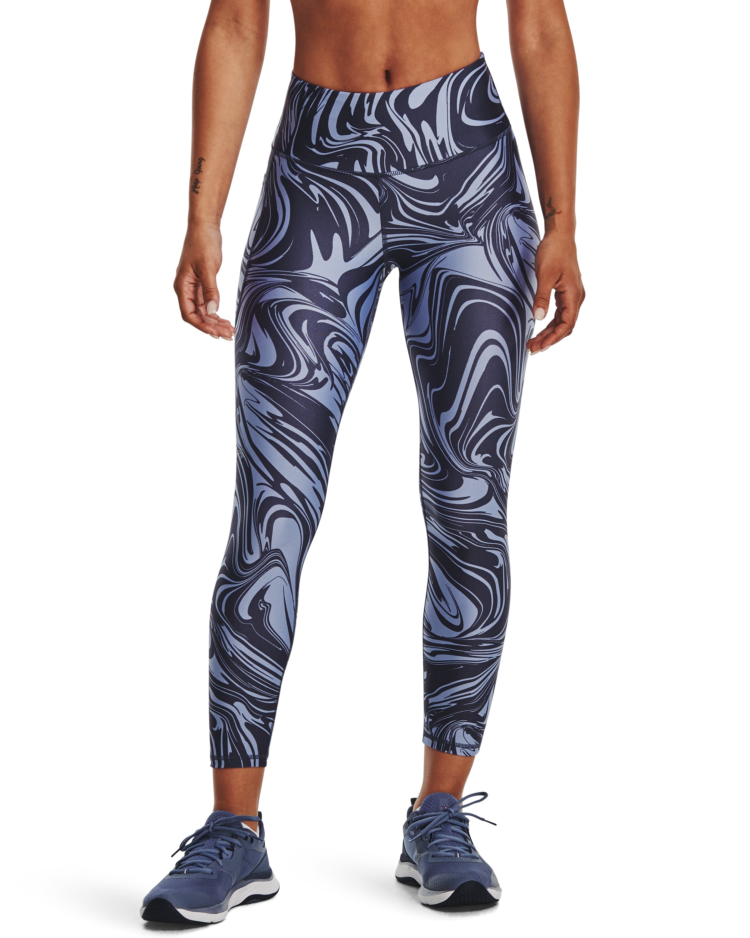 HeatGear No-Slip Waistband Printed Women's Ankle Leggings 9
