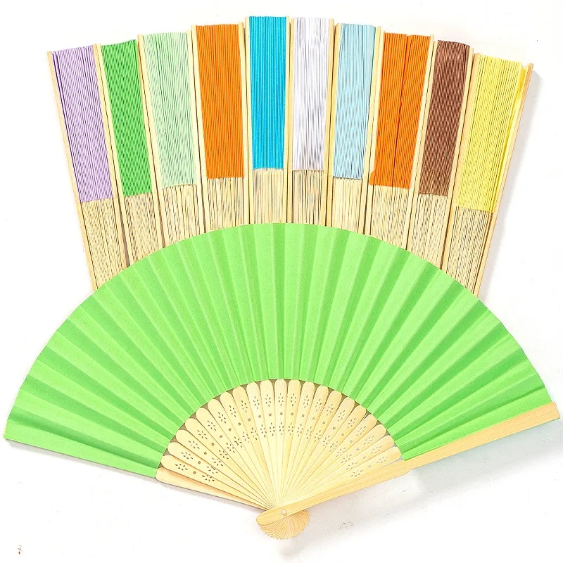 Bamboo Paper Folding Fan 2