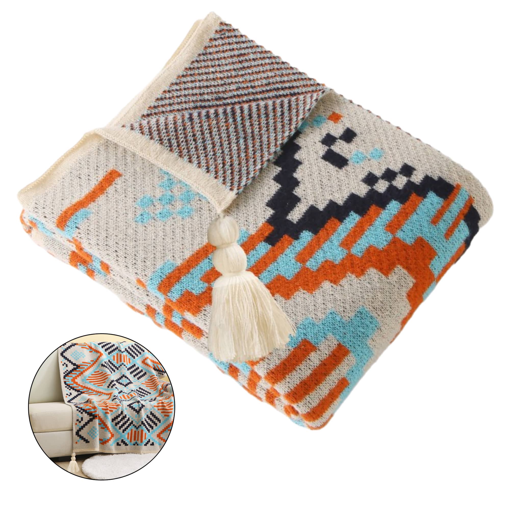 Bohemian Style Throw Blanket Mul Sizes Avail 2