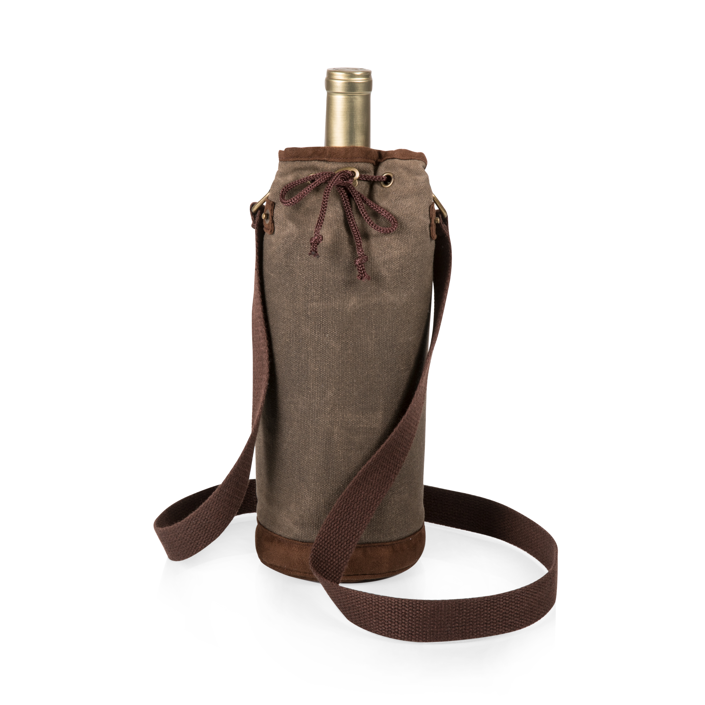 Waxed Canvas Wine Tote 2