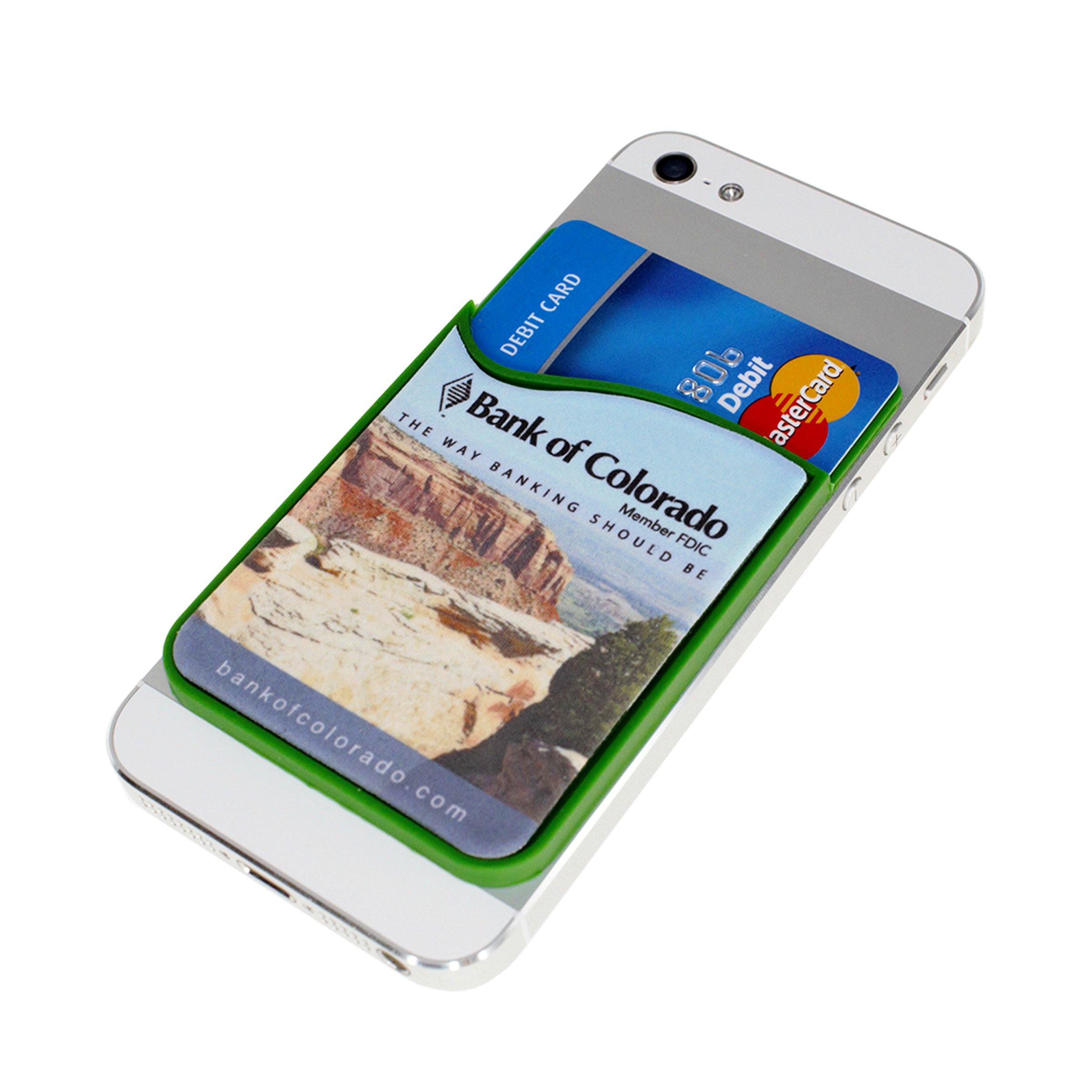 Silicone Cell Phone Wallet with Screen Cleaner 2