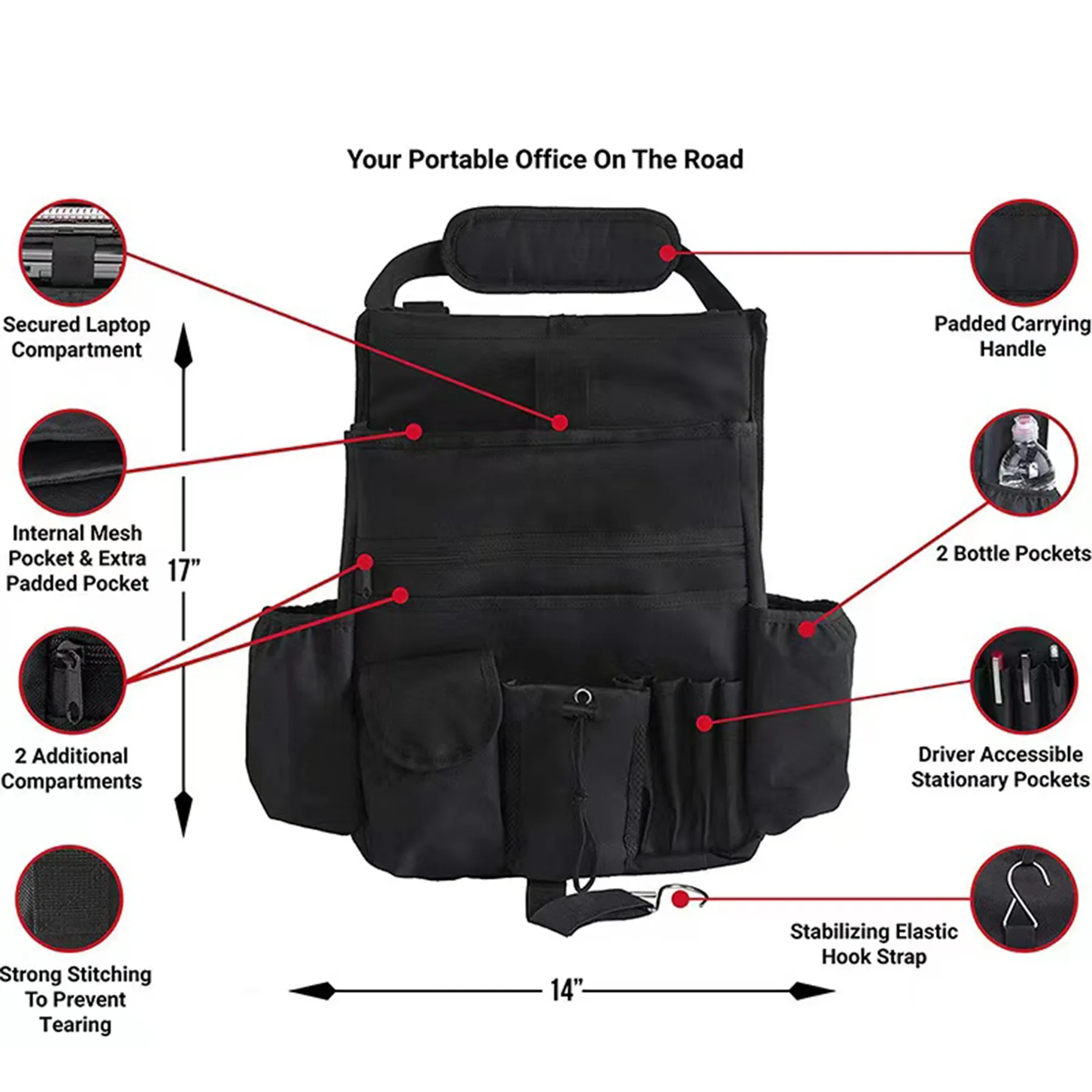 Car Front Seat Organizer 3