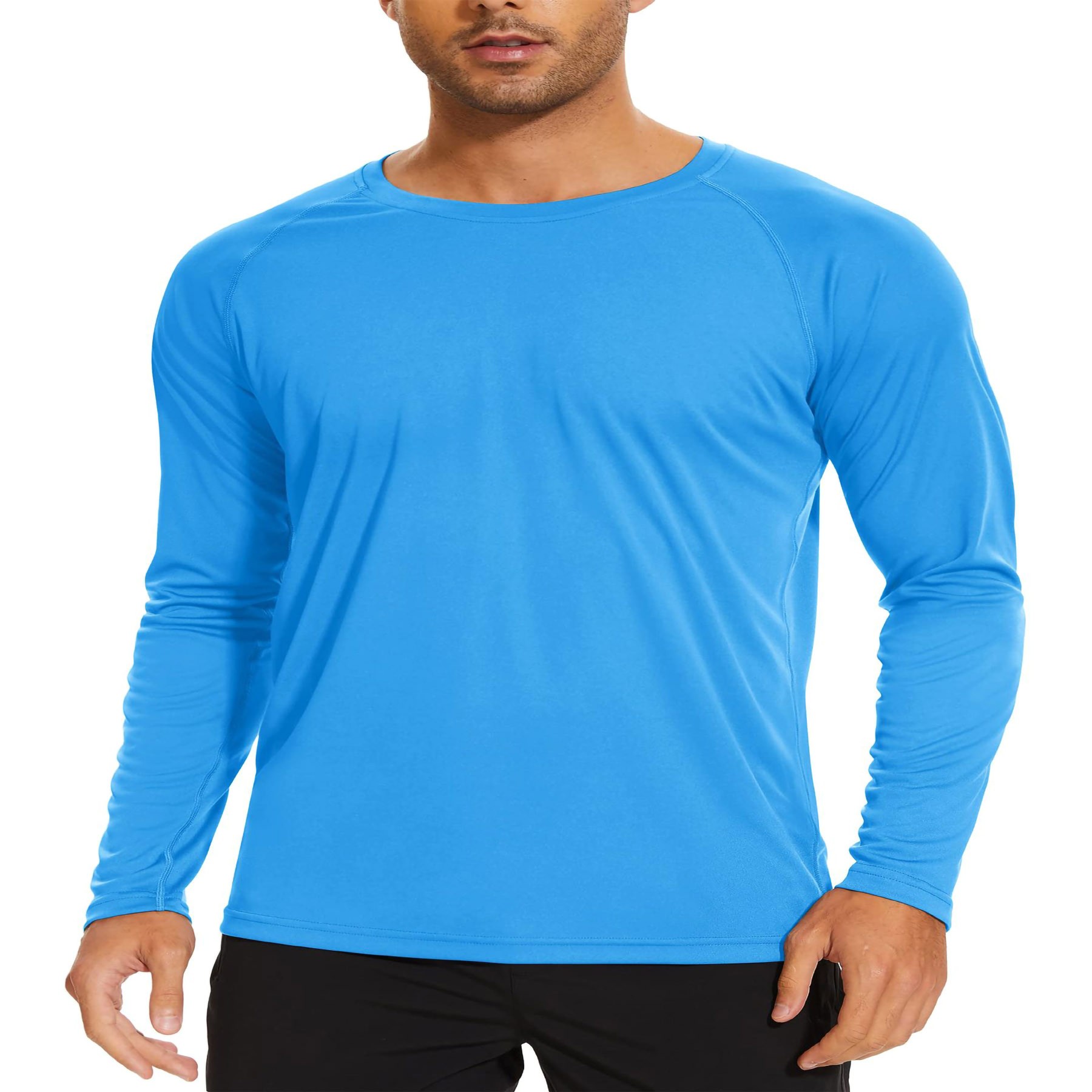 Men's Long Sleeve Ice Silk T-Shirt 7