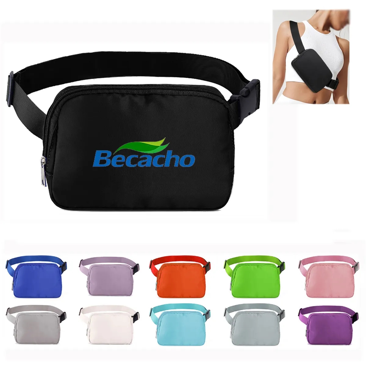 Fanny Pack Belt Bag Unisex Waist Pouch 2