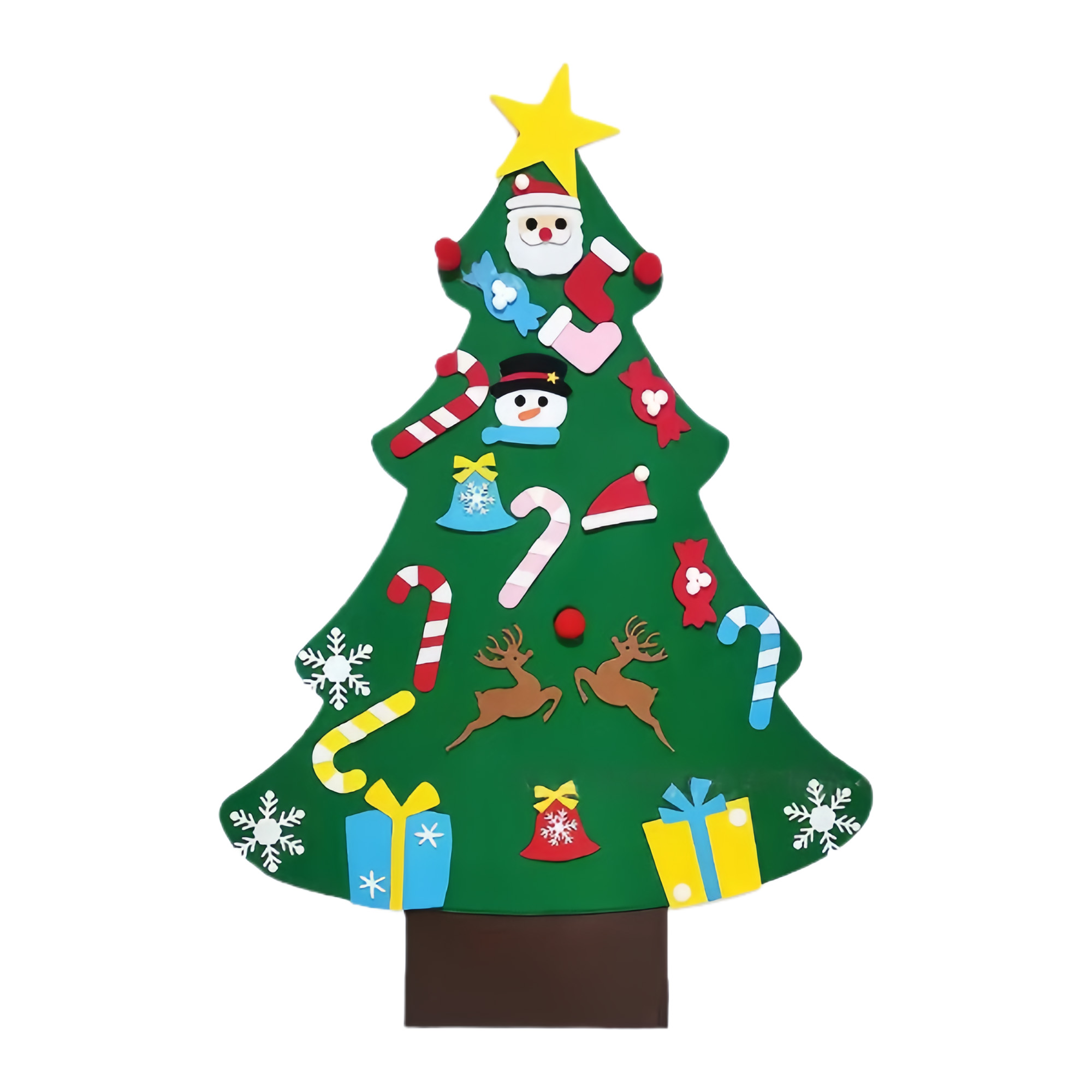 DIY Spliced Felt Christmas Tree Ornament 3