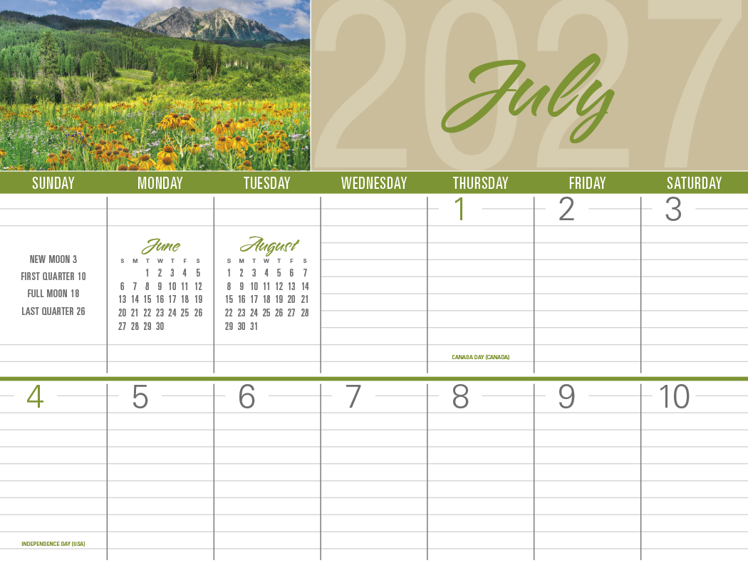 Triumph® Calendars Scenes of America Big Block Memo Calendar 32