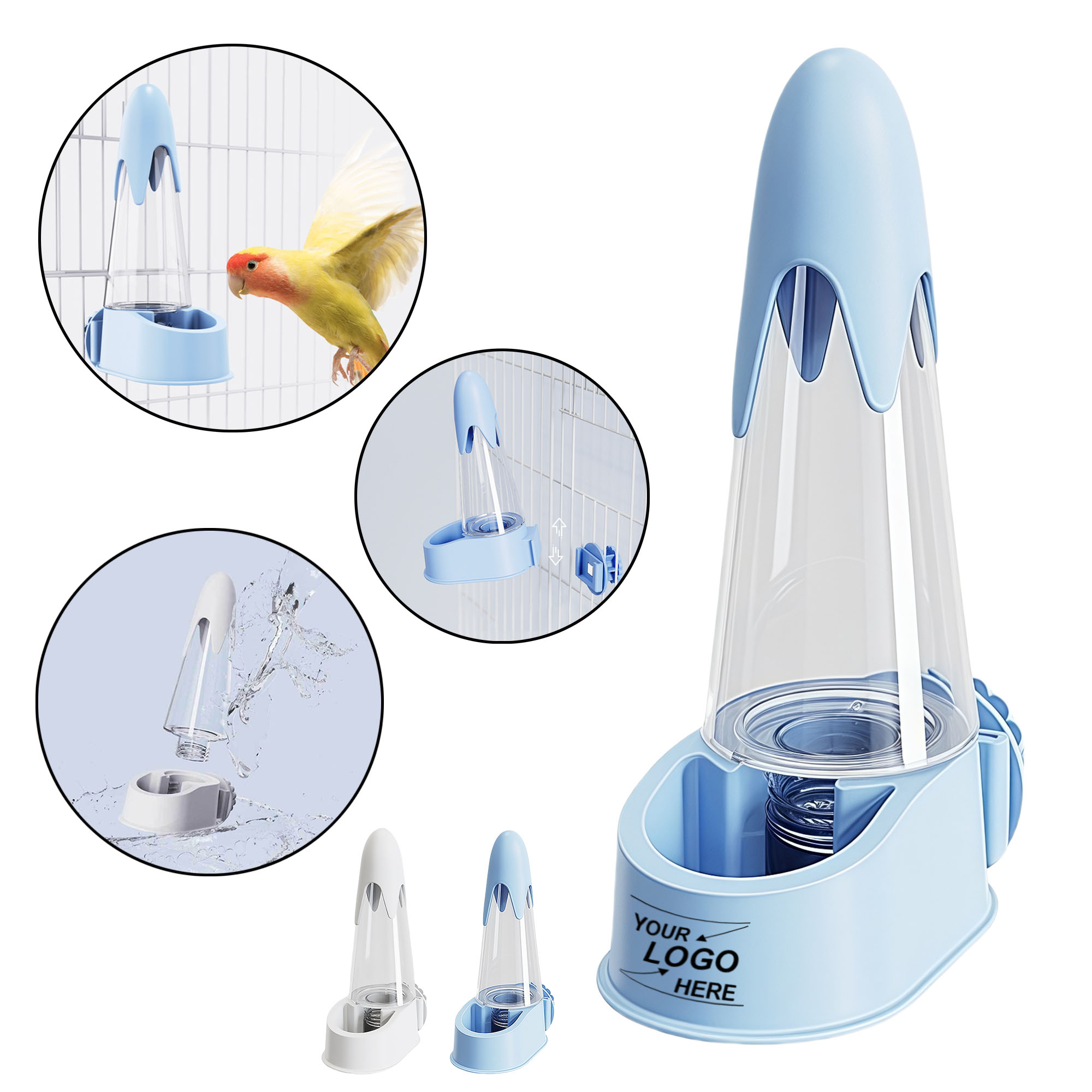 Hanging Bird Feeder and Water Dispenser for Parrots 4