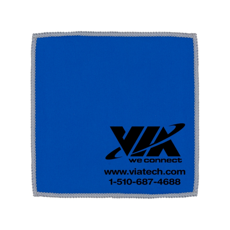 6" x 6""DoubleSide" 2-in-1 Spot Color Microfiber Cleaning Cloth & Towel 10
