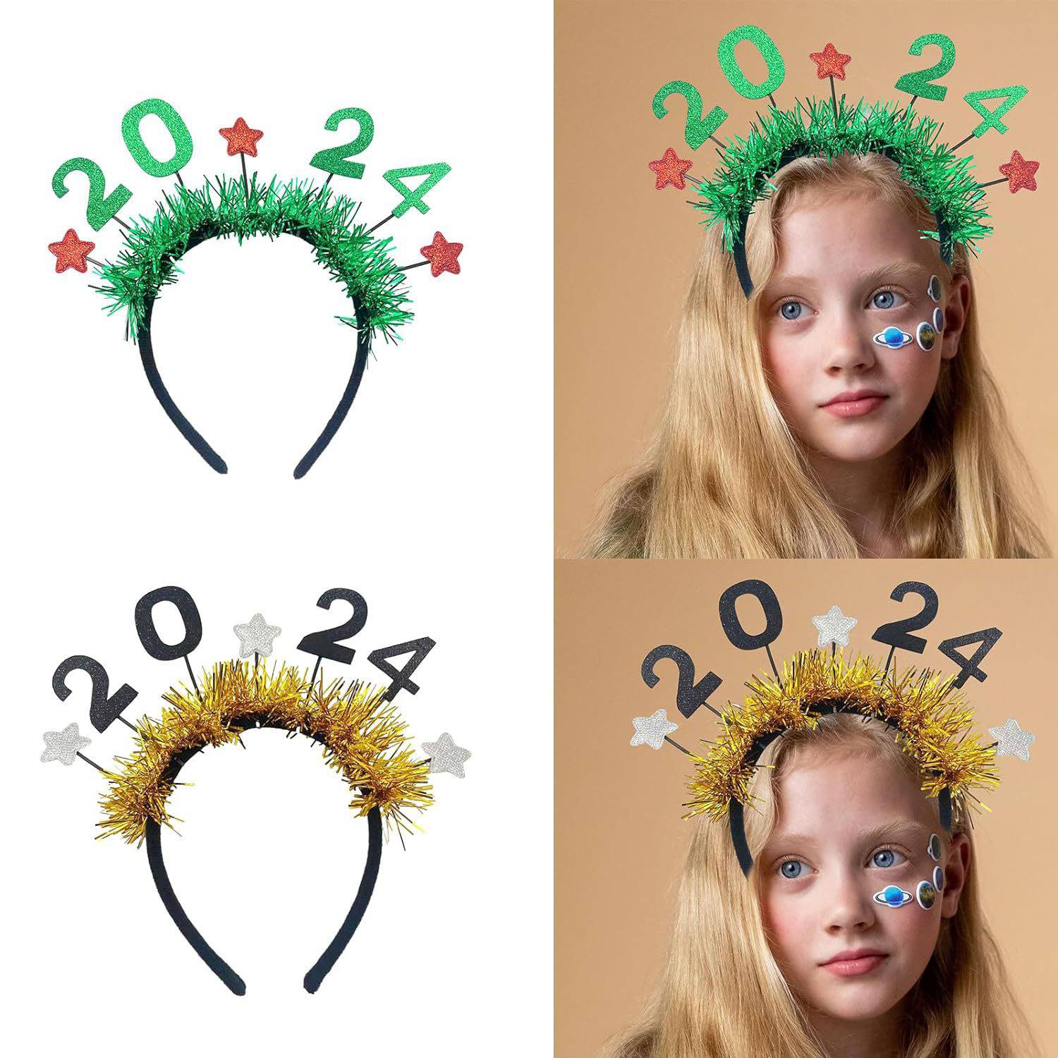 2024 New hoop holiday headband party digital headwear 7