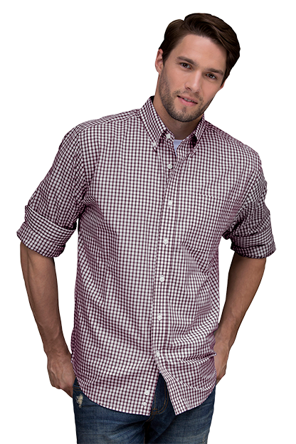 Easy-Care Gingham Check Shirt 14