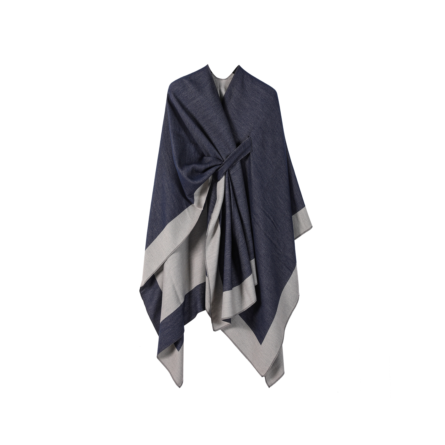 Simple Multi-functional Warm Shawl Outwear 5