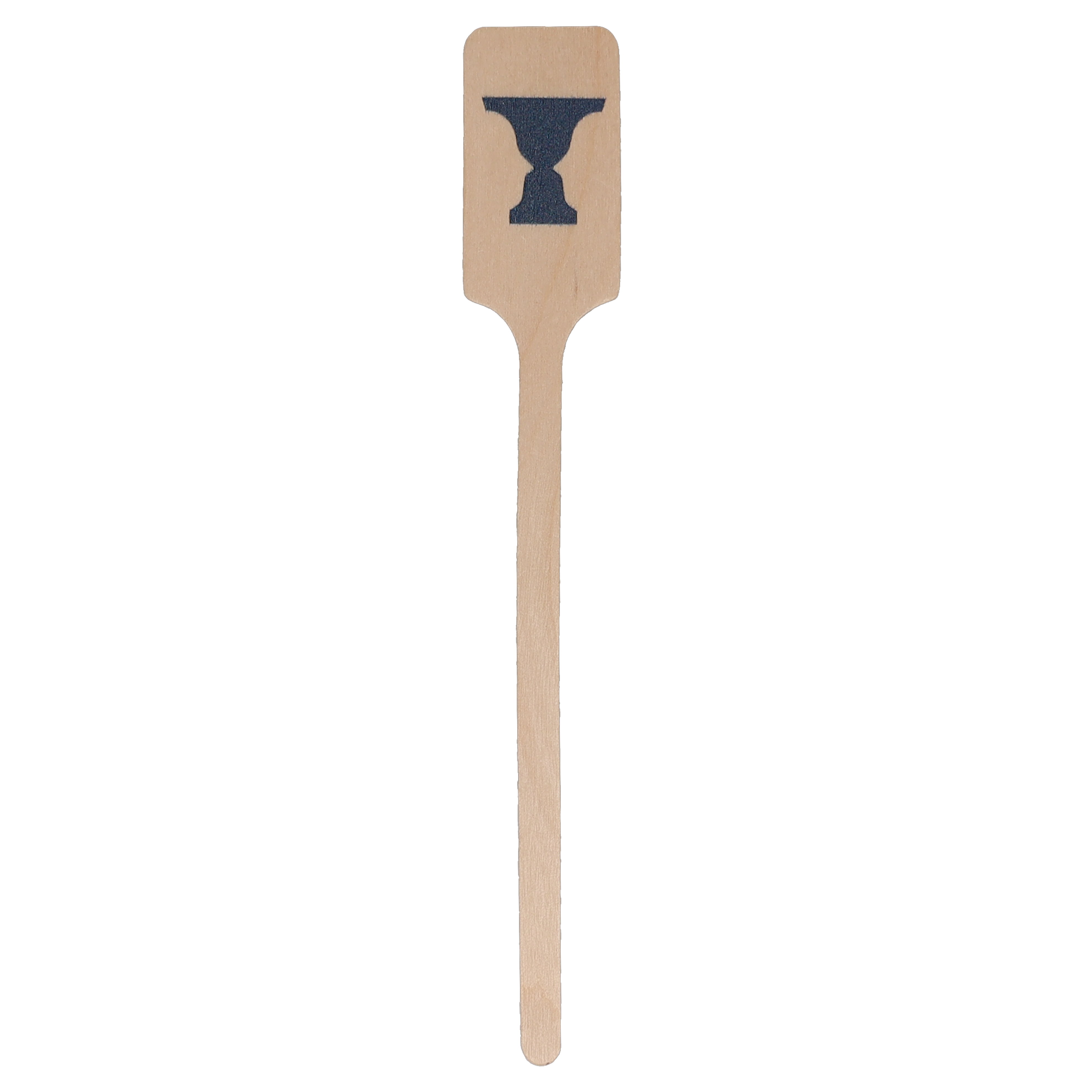 Wood Drink Stirrer 6.250" Upright Rectangle Tradition Print 1