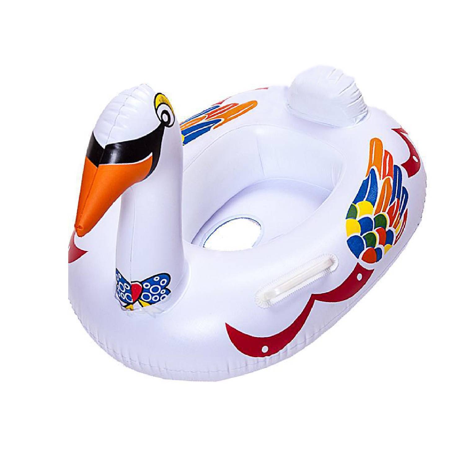 Swimming ring white swan shape inflatable baby special 9