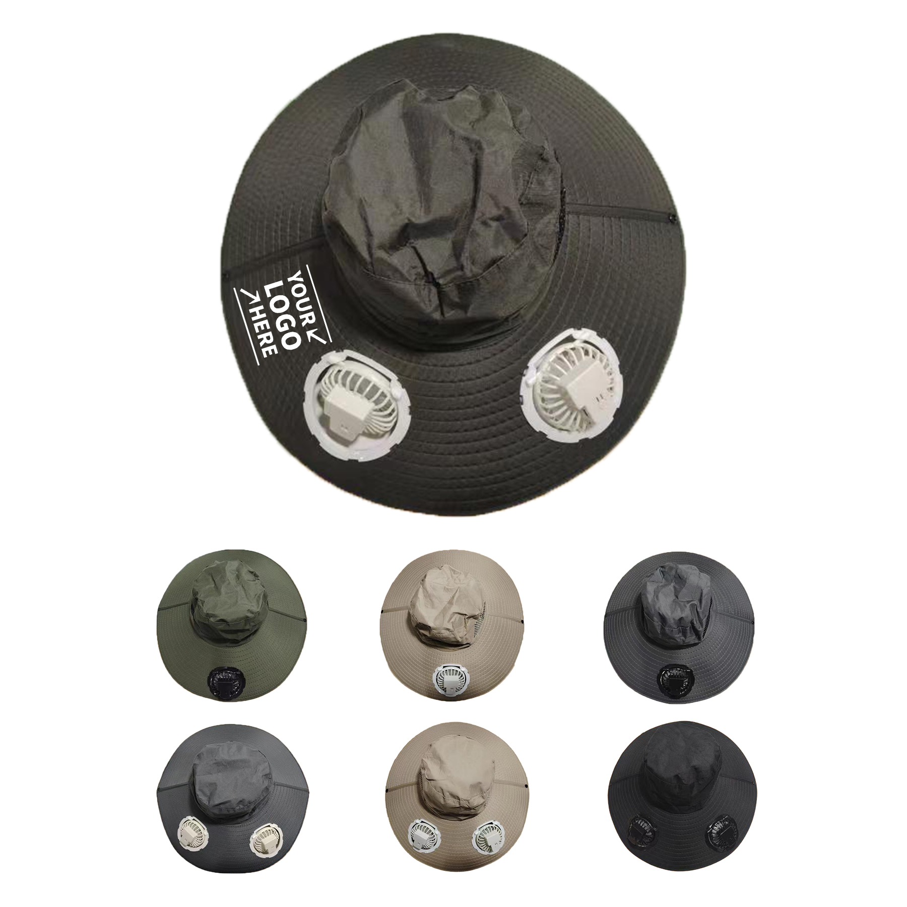 Sun Hat with Fans 2