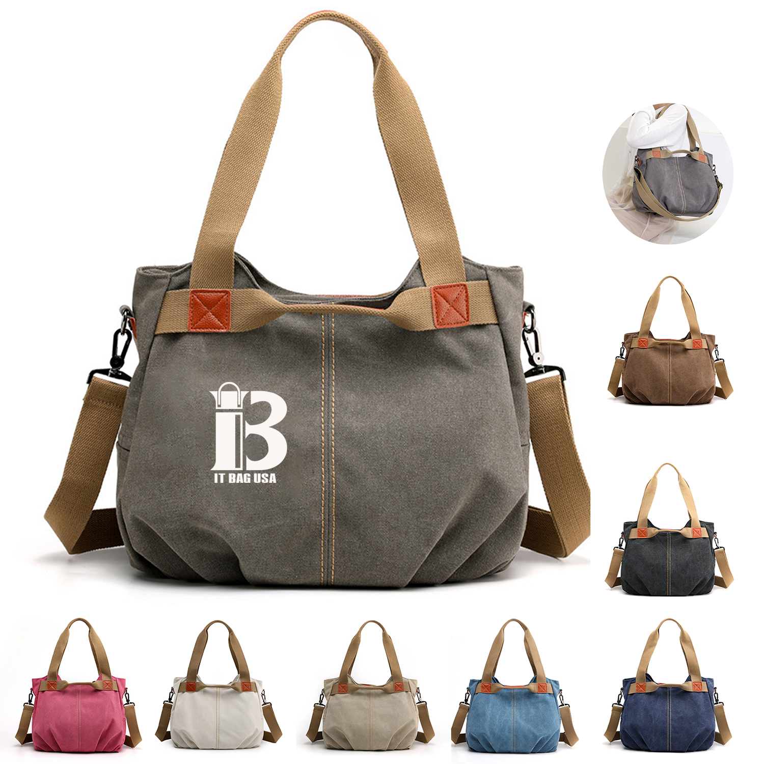 Retro Canvas Tote Bag 1