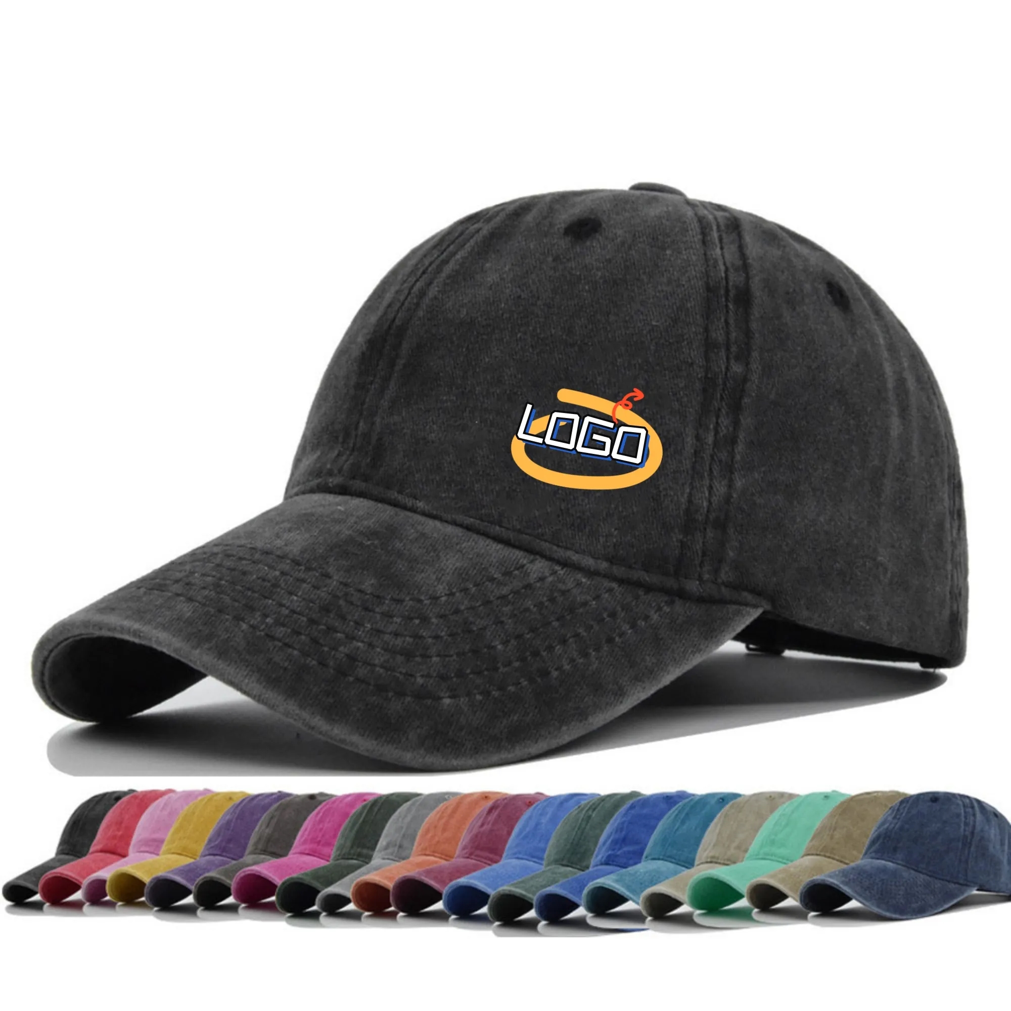 Vintage Cotton Adjustable Washed Baseball Caps 2