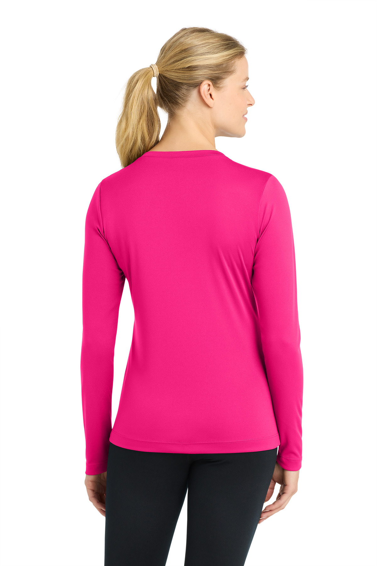Sport-Tek Women's Long Sleeve PosiCharge Competitor V-Neck Tee. LST353LS 74