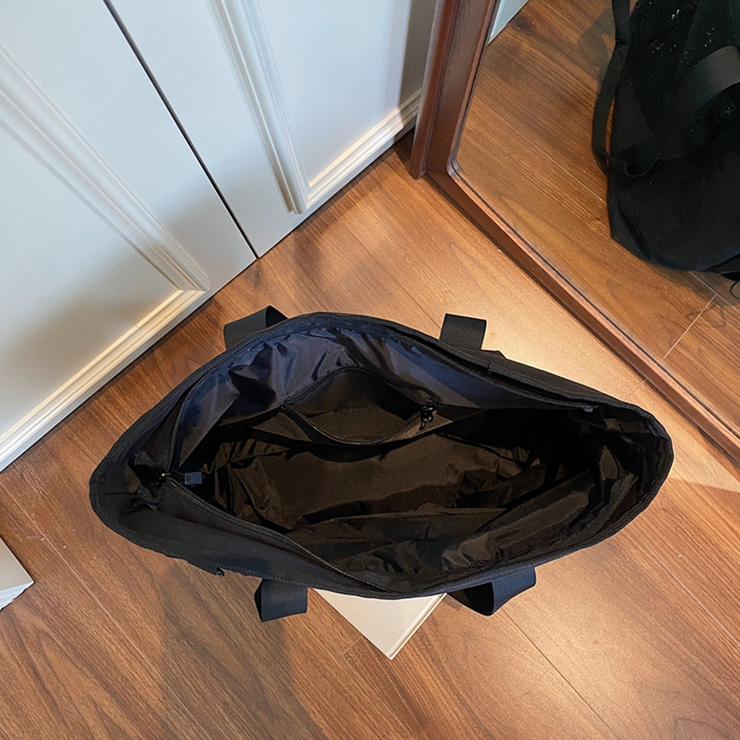 Large Capacity Nylon Water Resistant Shoulder Tote Bag, custom tote bag with logo imprint 10