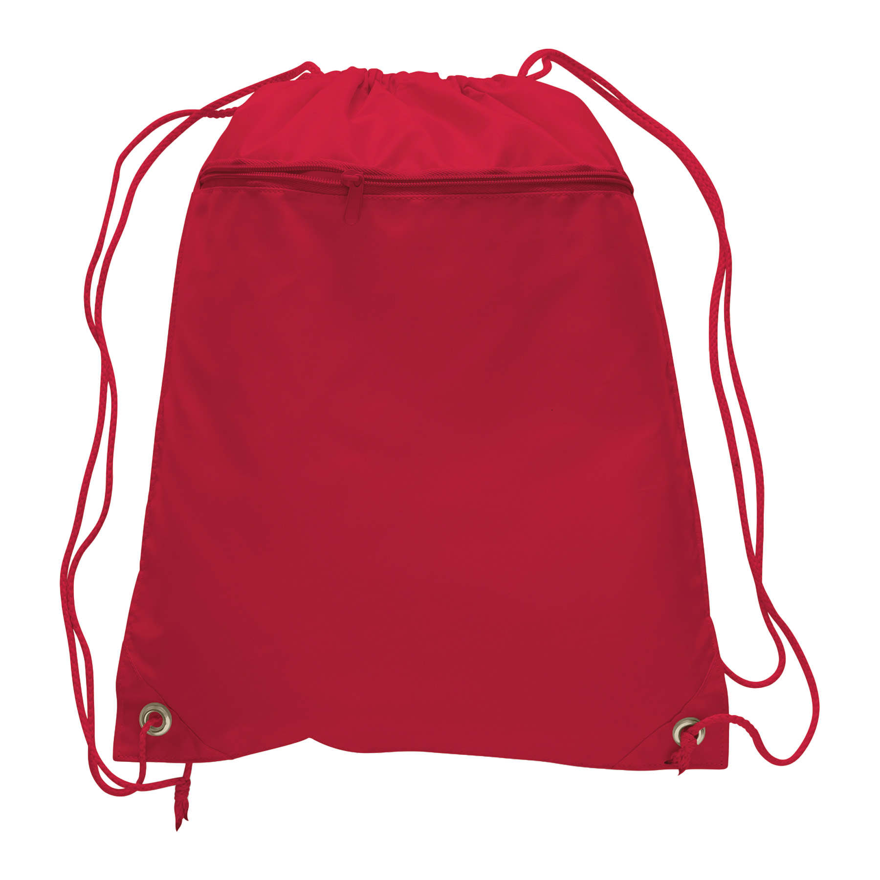 Polyester Drawstring Backpack w/ Front Pocket 5