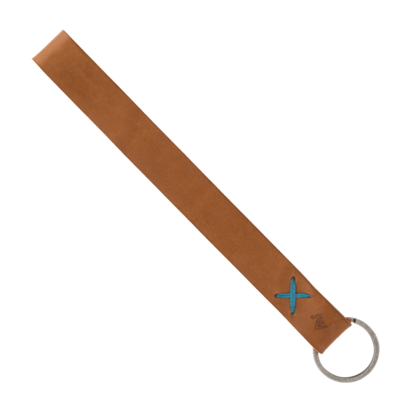 Hayward Leather Wrist Keychain with Metal Split-Ring 47