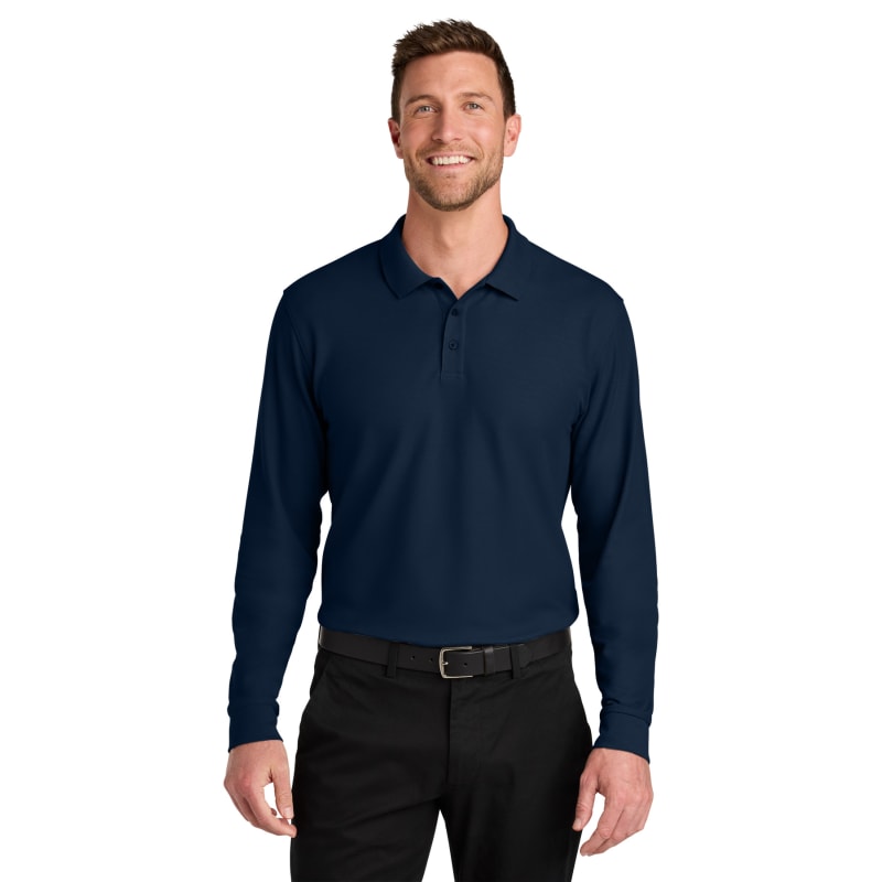 Port Authority Wearever Signature Pique Long Sleeve Polo 16