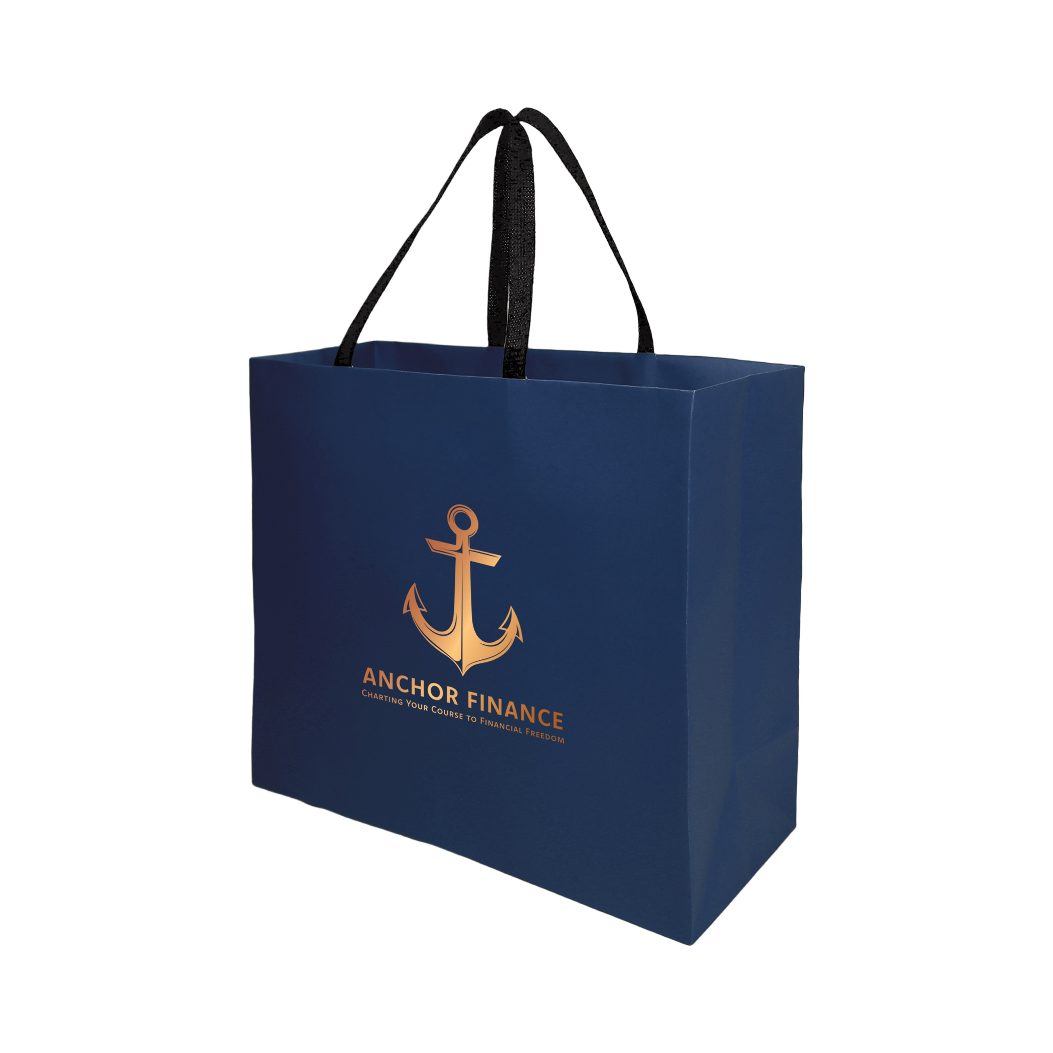 Sugarcane Paper Bag with Embedded Web Style Paper Handles - 7