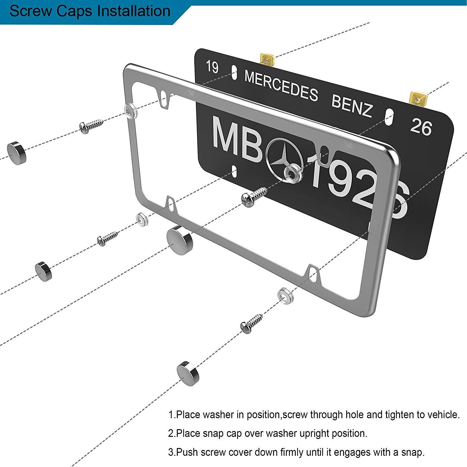 Plate frame American gauge stainless steel protective jacket 5