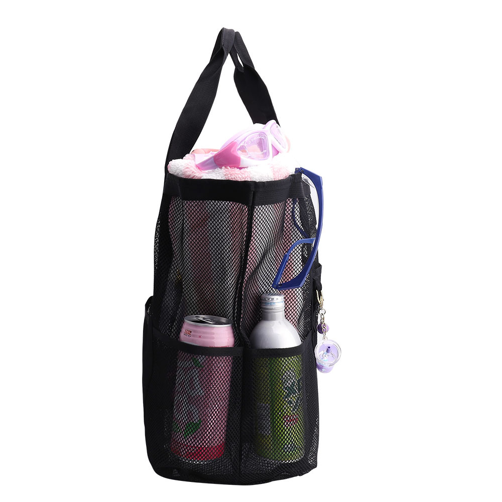 Large Beach Tote with Zipper Pocket, custom tote bag with logo imprint 14