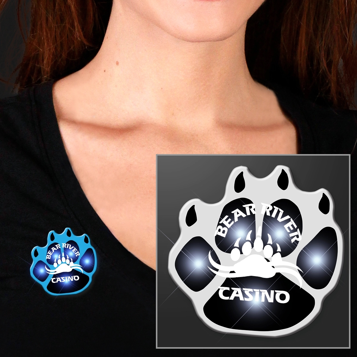 Flashing Paw Print Lights 1