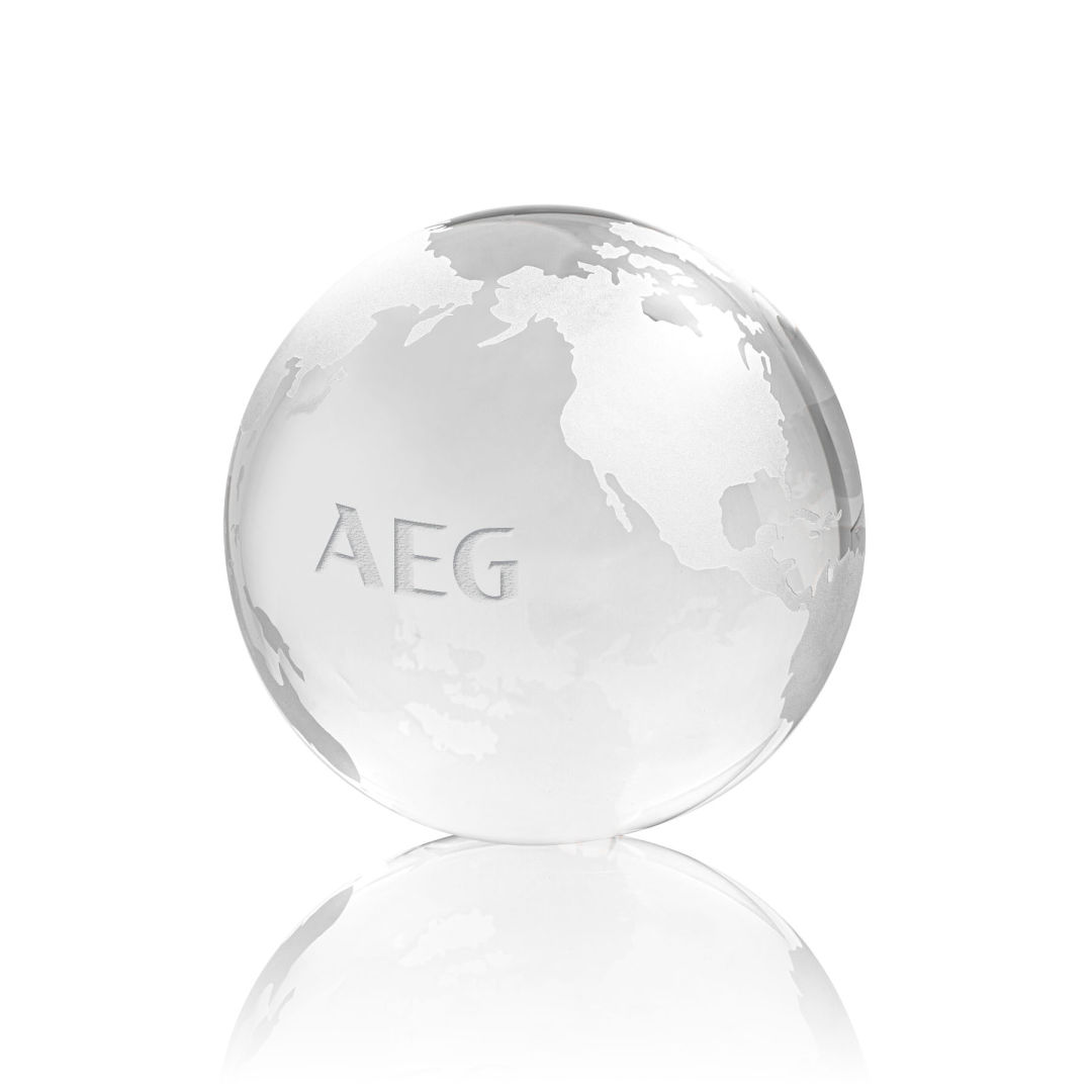 Globe Paperweight - Clear 8