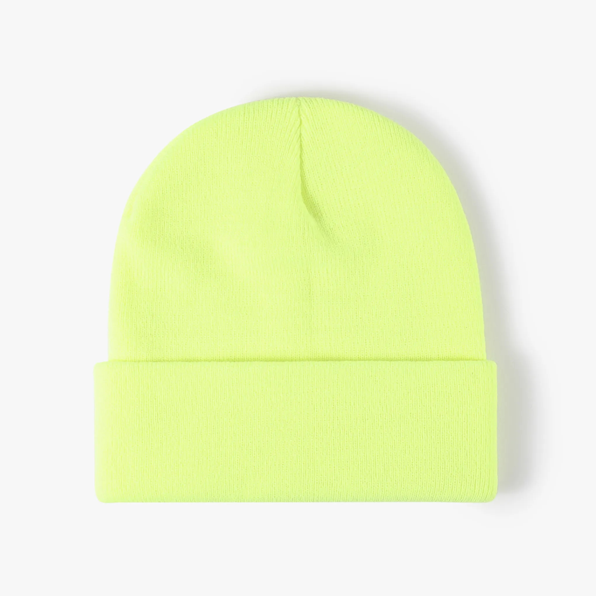 Unisex Acrylic Knit Cuffed Beanie Caps 17
