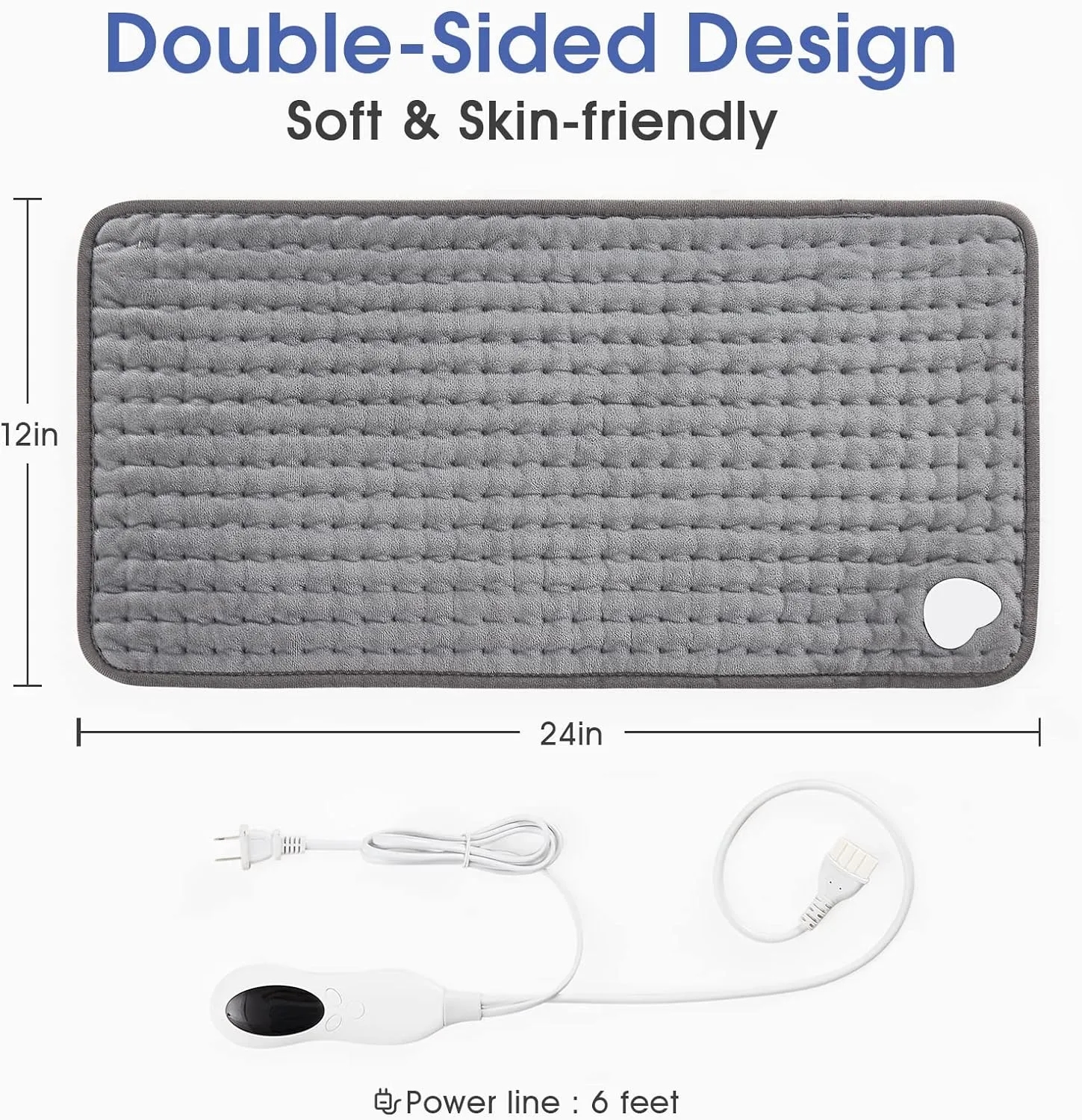 Heating Pad for Back Pain Relief with Auto Shut-Off 5