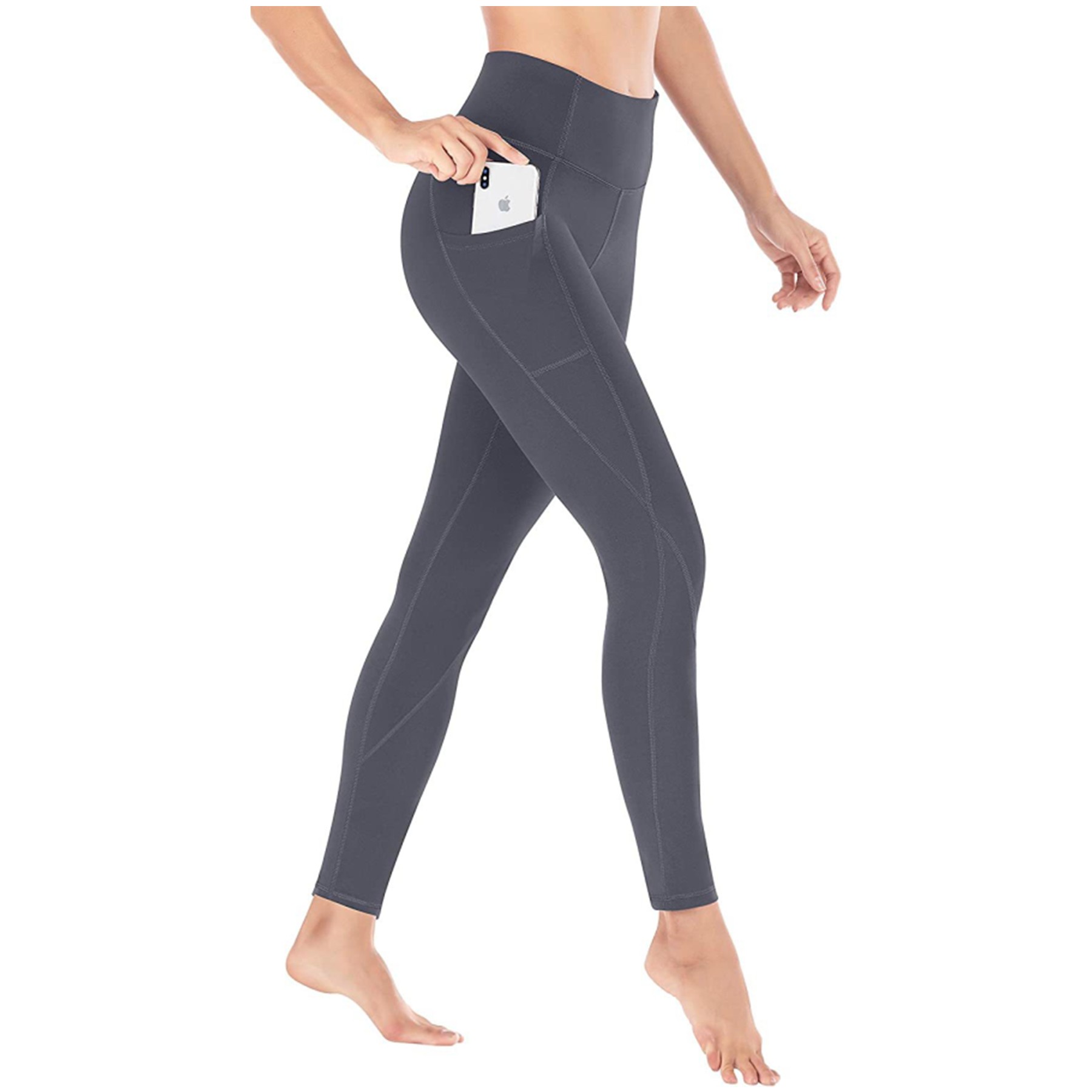 Women's High Waisted Yoga Pants Leggings w/Pockets 9