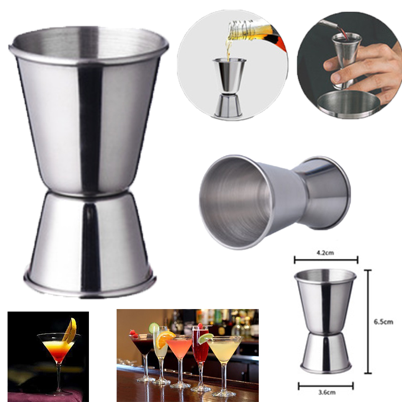 0.5oz / 1oz Stainless Steel Cocktail Jiggers 1