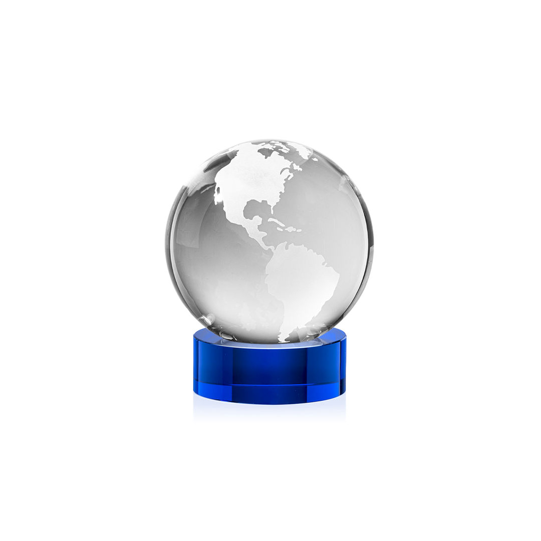 Globe Award on Stanrich Base - Blue 8