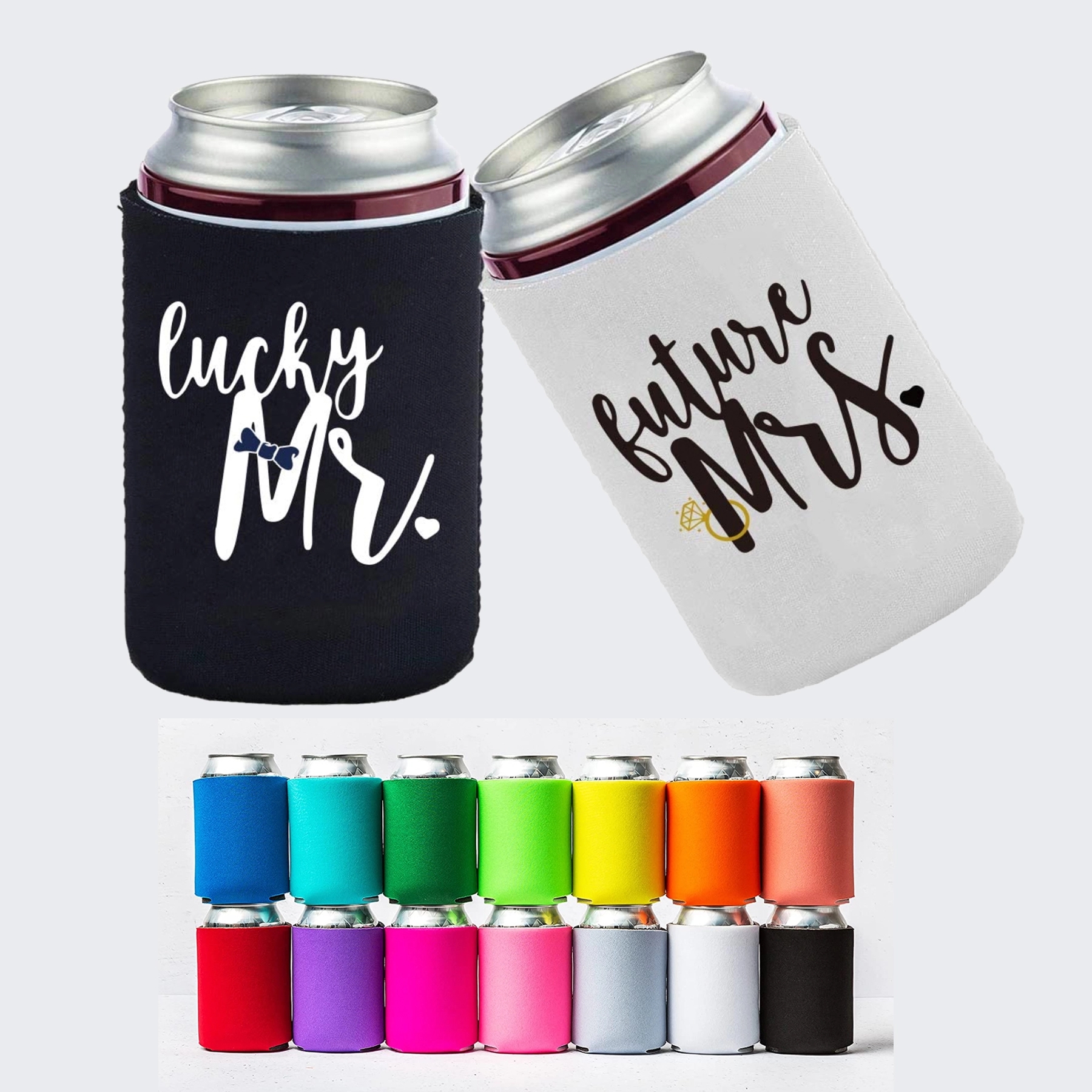 Neoprene Beer Can Cooler Sleeve, custom can cooler with logo imprint 1