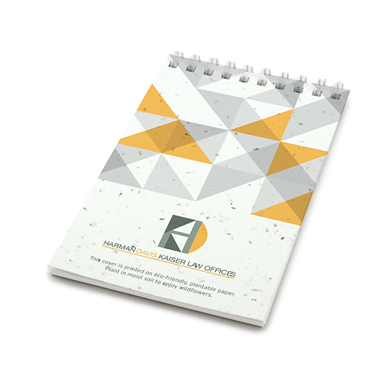 Geometric Coil Bound Personalized Plantable Pocket Notepads 1