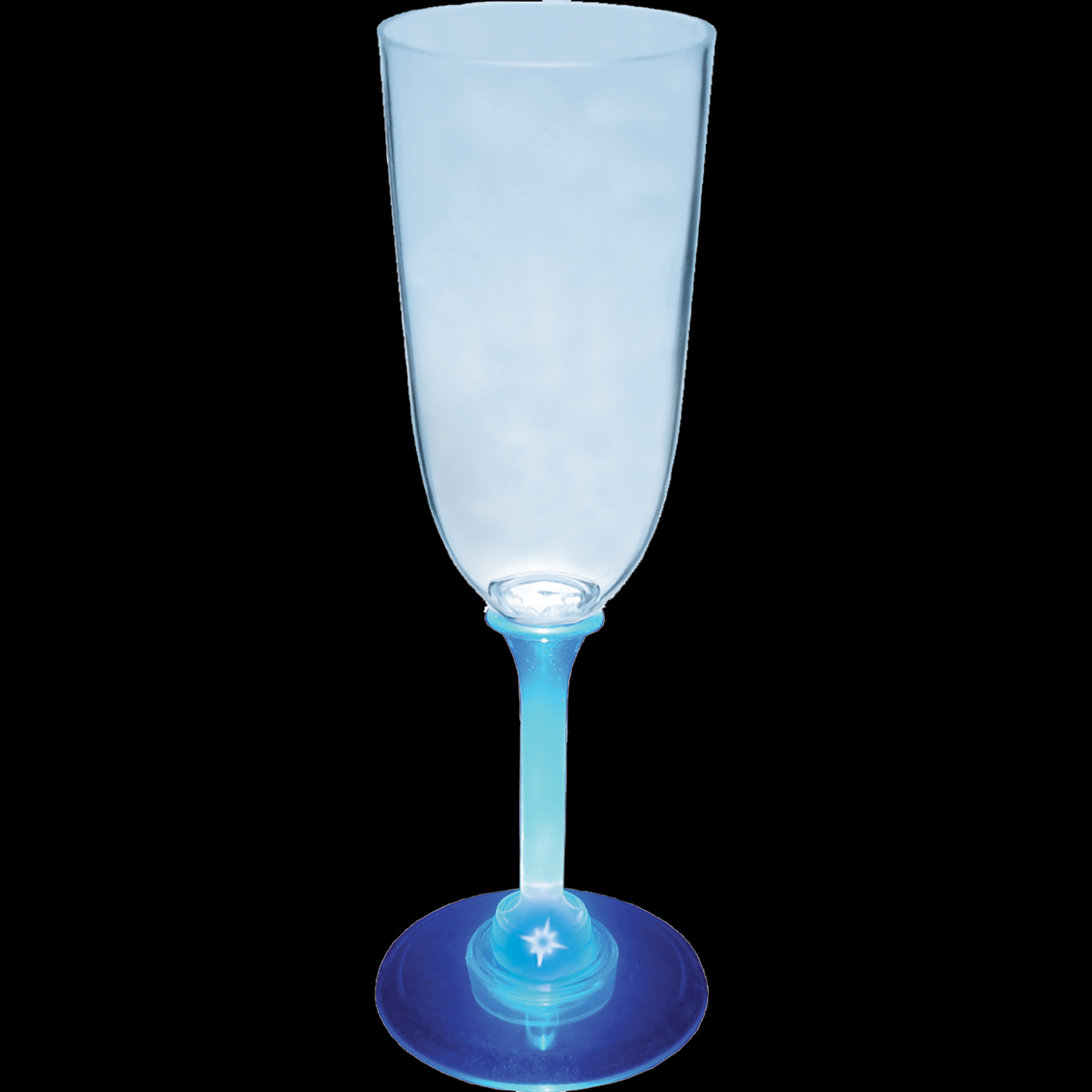 7oz Light Up Standard Stem Plastic Champagne Flute 13