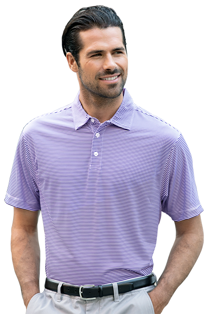 Vansport Pro Tonal Micro-Stripe Polo 1