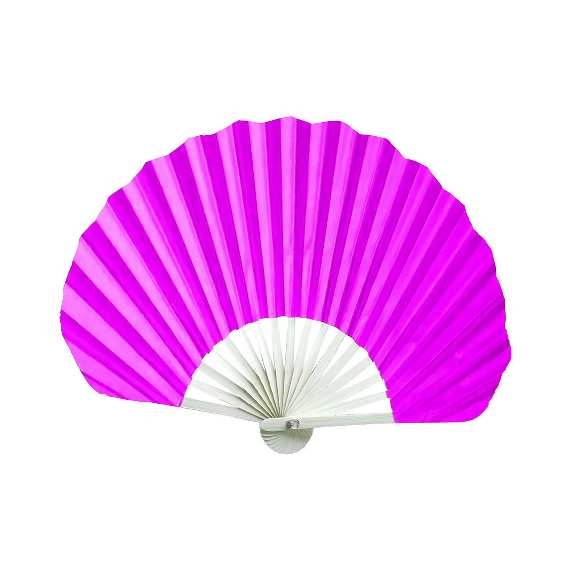 Bamboo Summer Folding Hand Fan - Satin Cloth 2