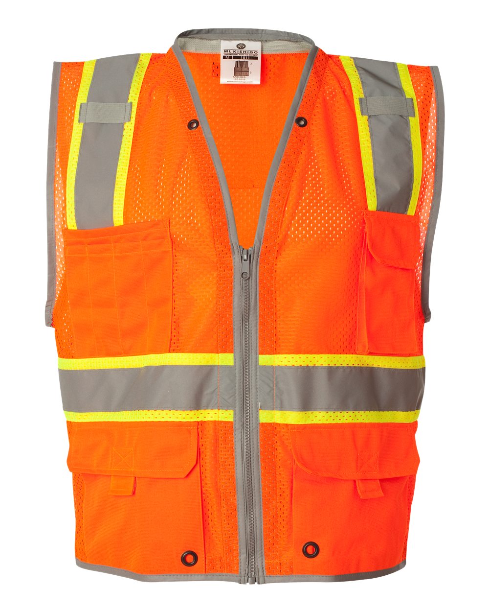 Unisex Premium Brilliant Series® Heavy-Duty Class 2 Vest - 1510-1511 14
