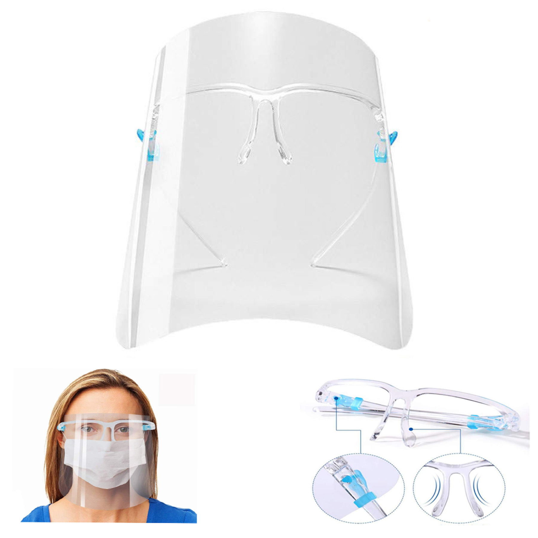 PET Face Shield Plastic Glasses Frame 2