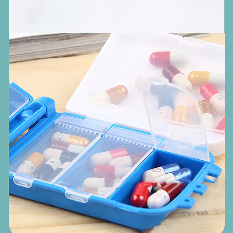 8 Compartments Pill Organizer Portable Pocket Pill Box Dispenser 31