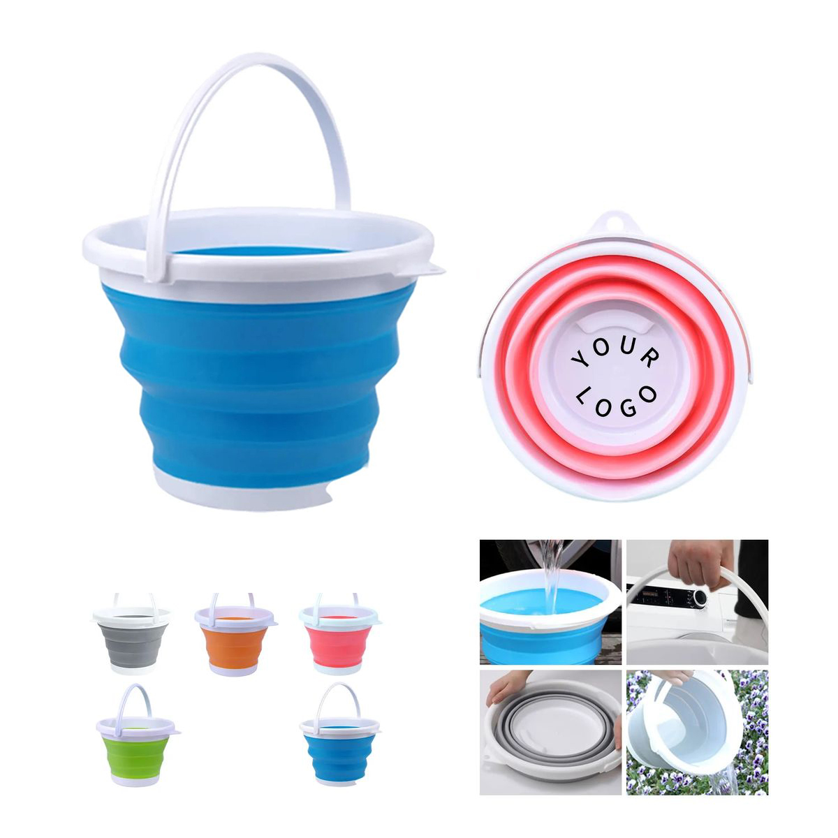 Durable 3L Silicone Bucket Folding for Daily Use 2
