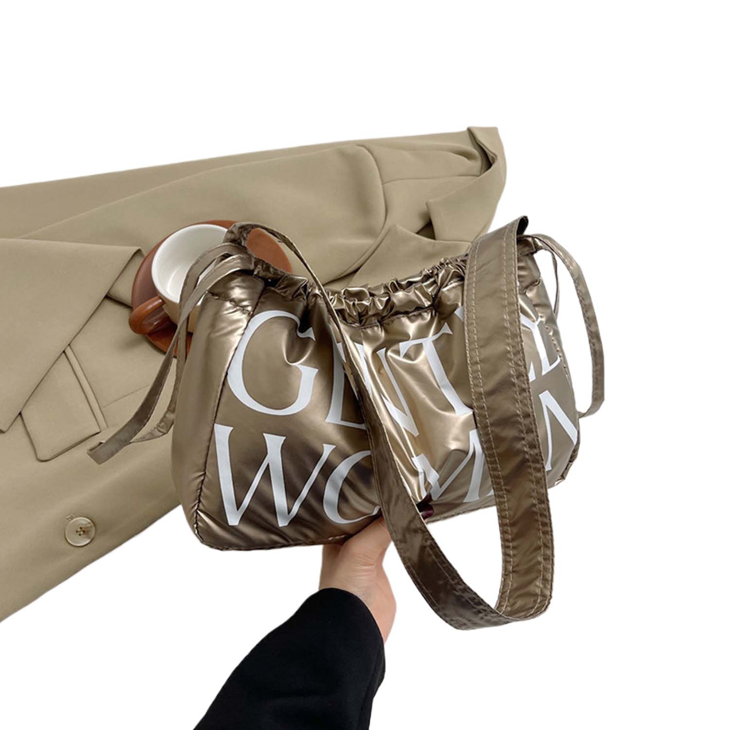 Faux Leather Shoulder Bag 3