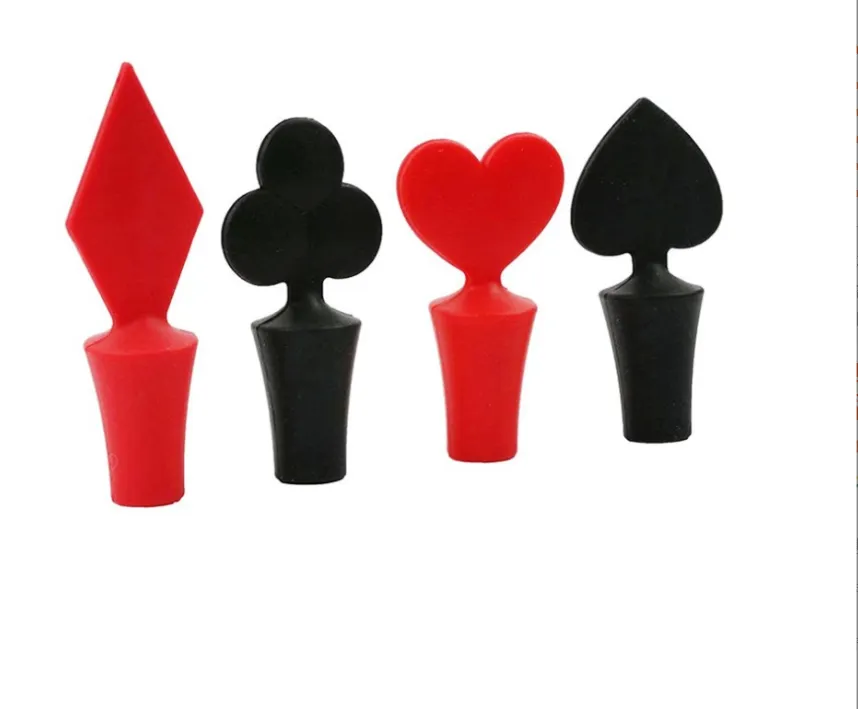 Poker Shape Silicone Wine Stopper 4