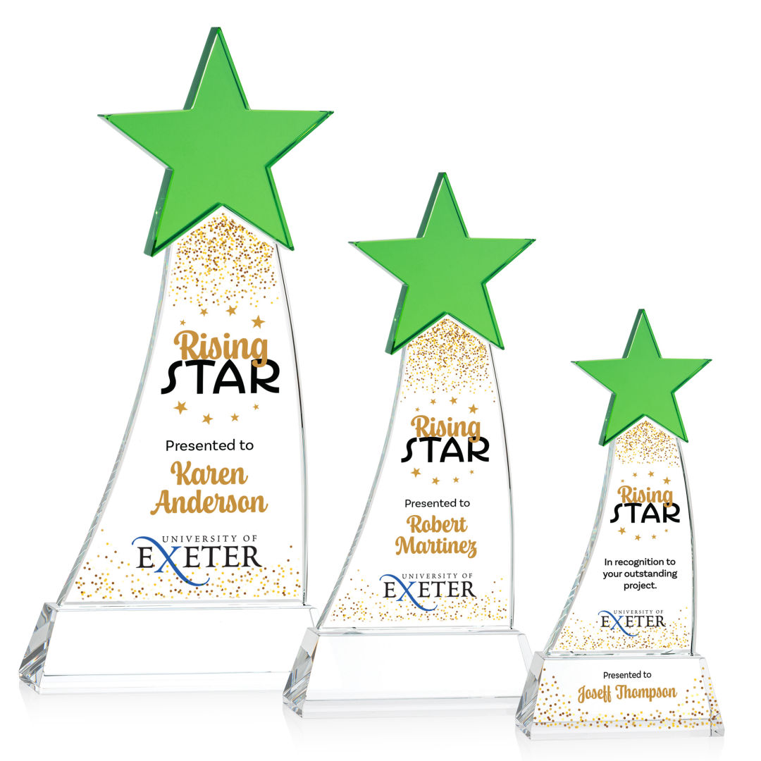 Manolita VividPrint™ Award - Green/Clear 5