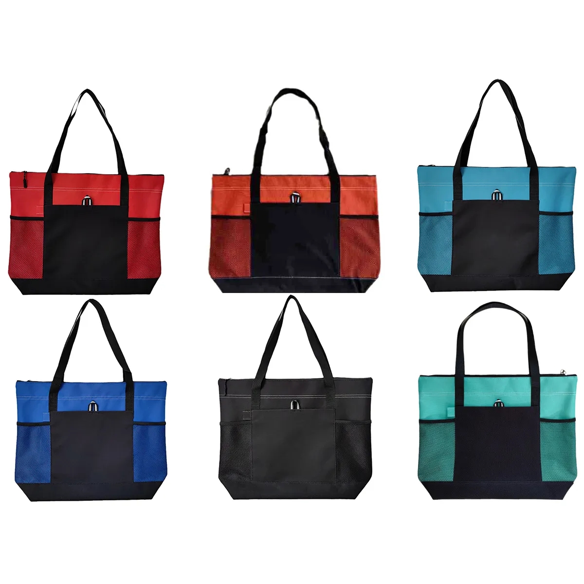 Large Capacity Foldable Waterproof Sandproof Beach Tote Bag, custom tote bag with logo imprint 3