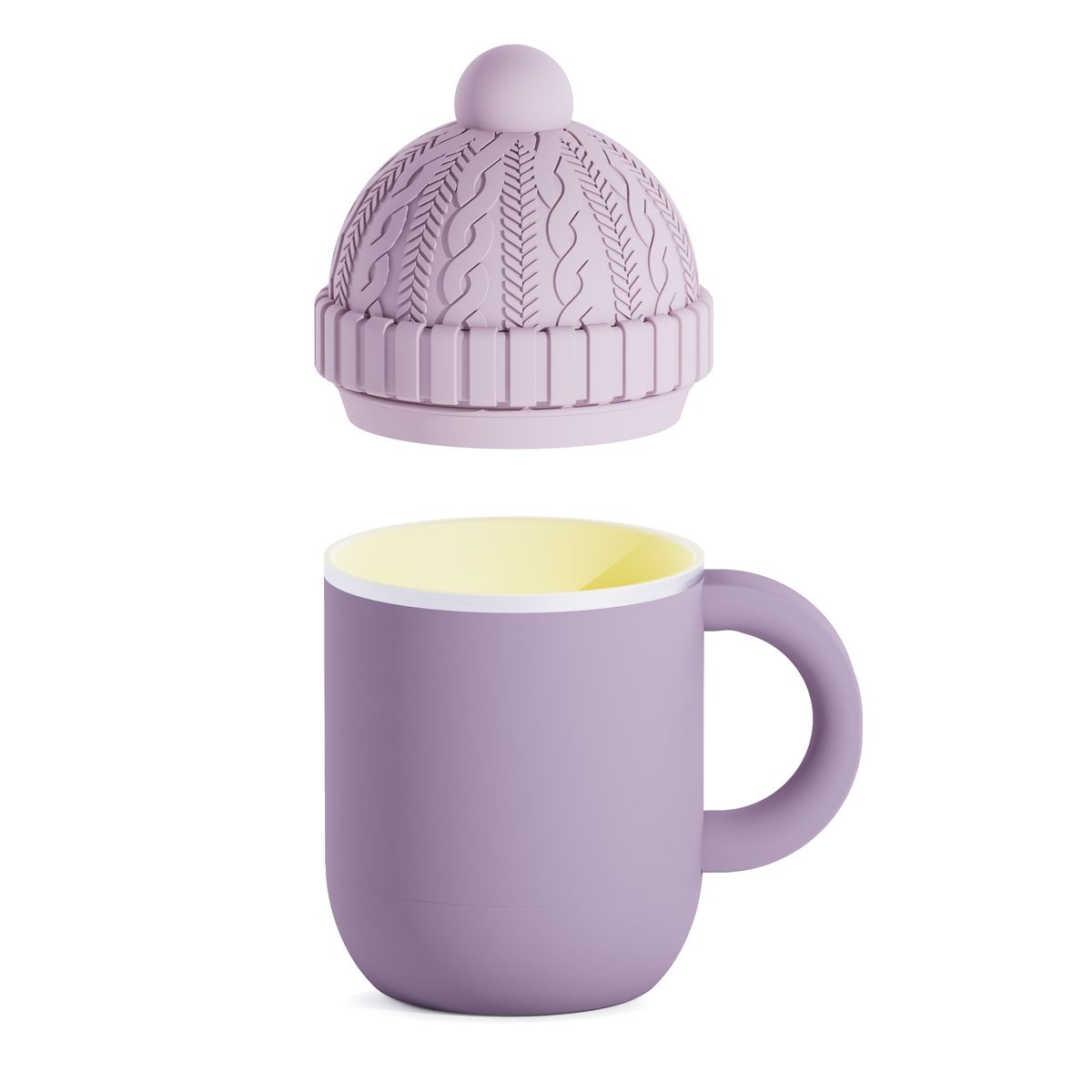 12 oz Insulated Mug with Ceramic Coated Interior - Asobu Happy Hats Beanie 3